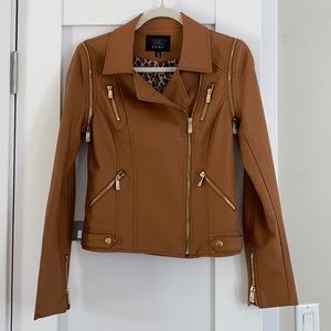Faux leather jacket